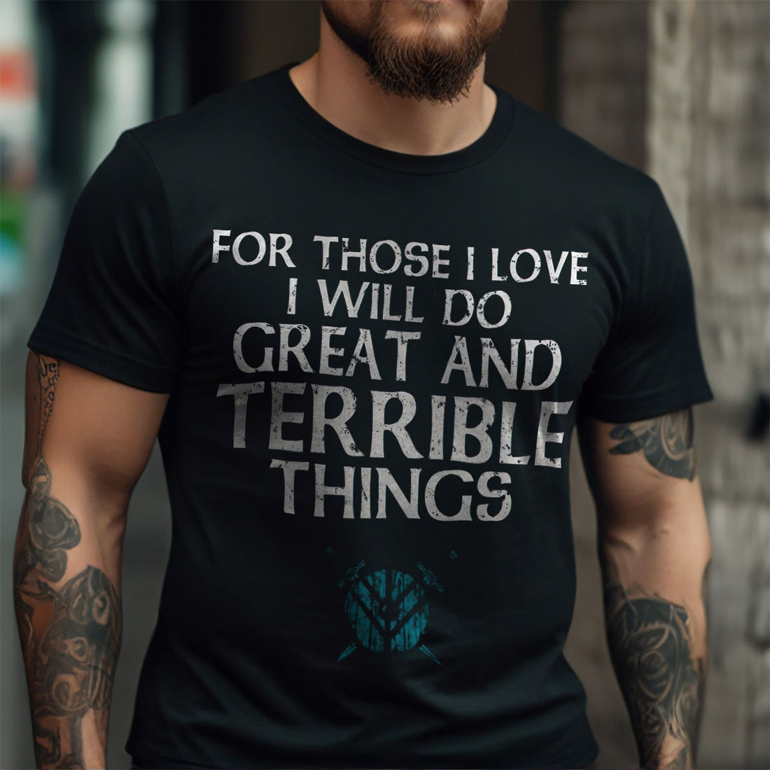 Viking Black T-shirt for men