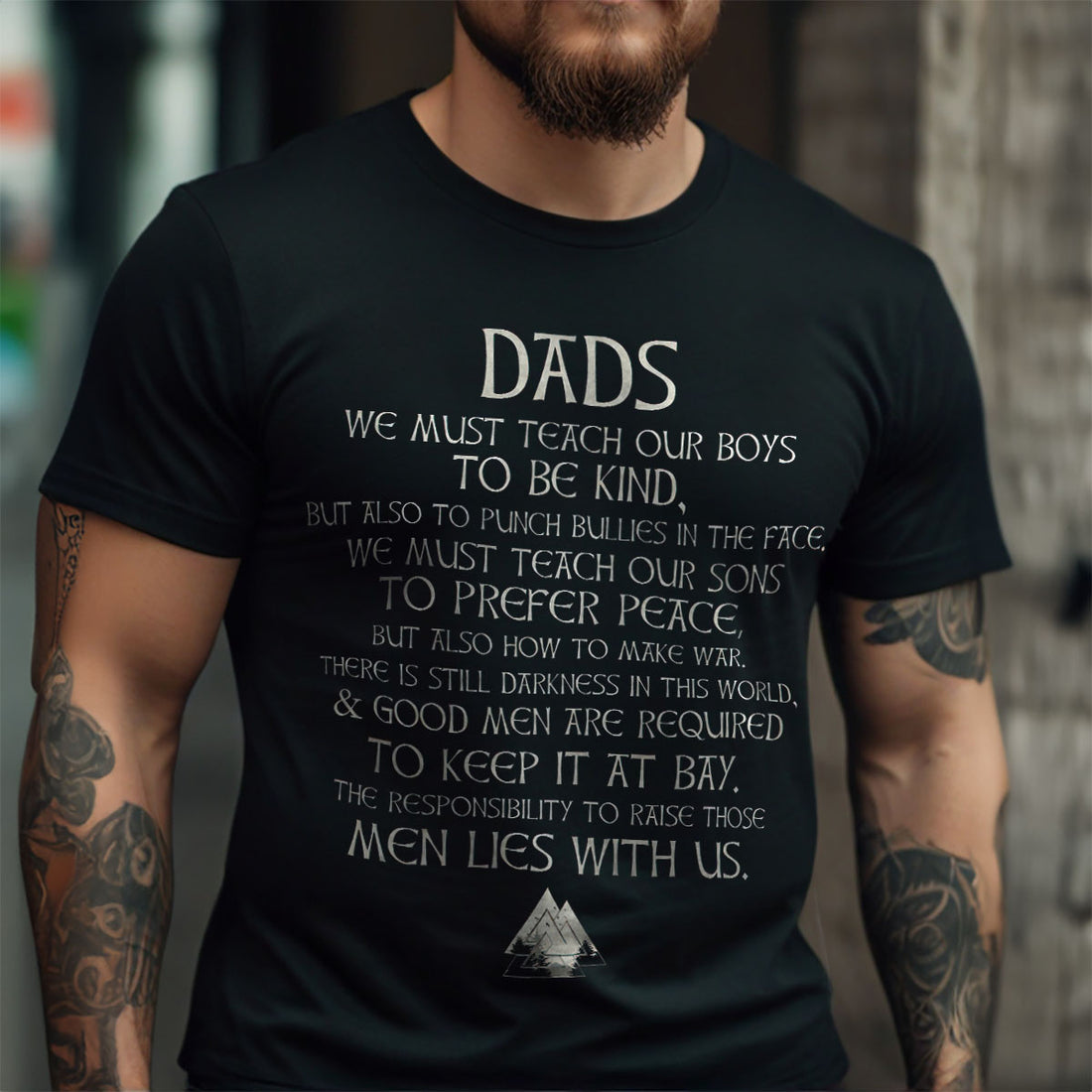 Viking Dads Black T-shirt for Men