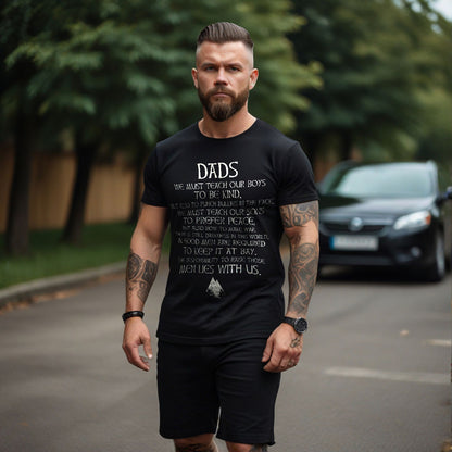 Viking Dads Black T-shirt for Men