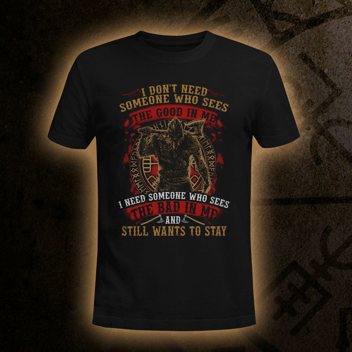 The Bad In Me Black Viking T-shirt