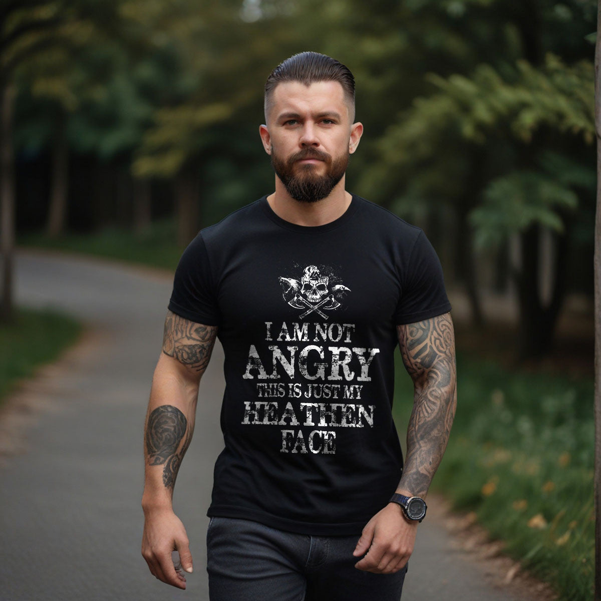 Black Viking Tee for Viking Lover