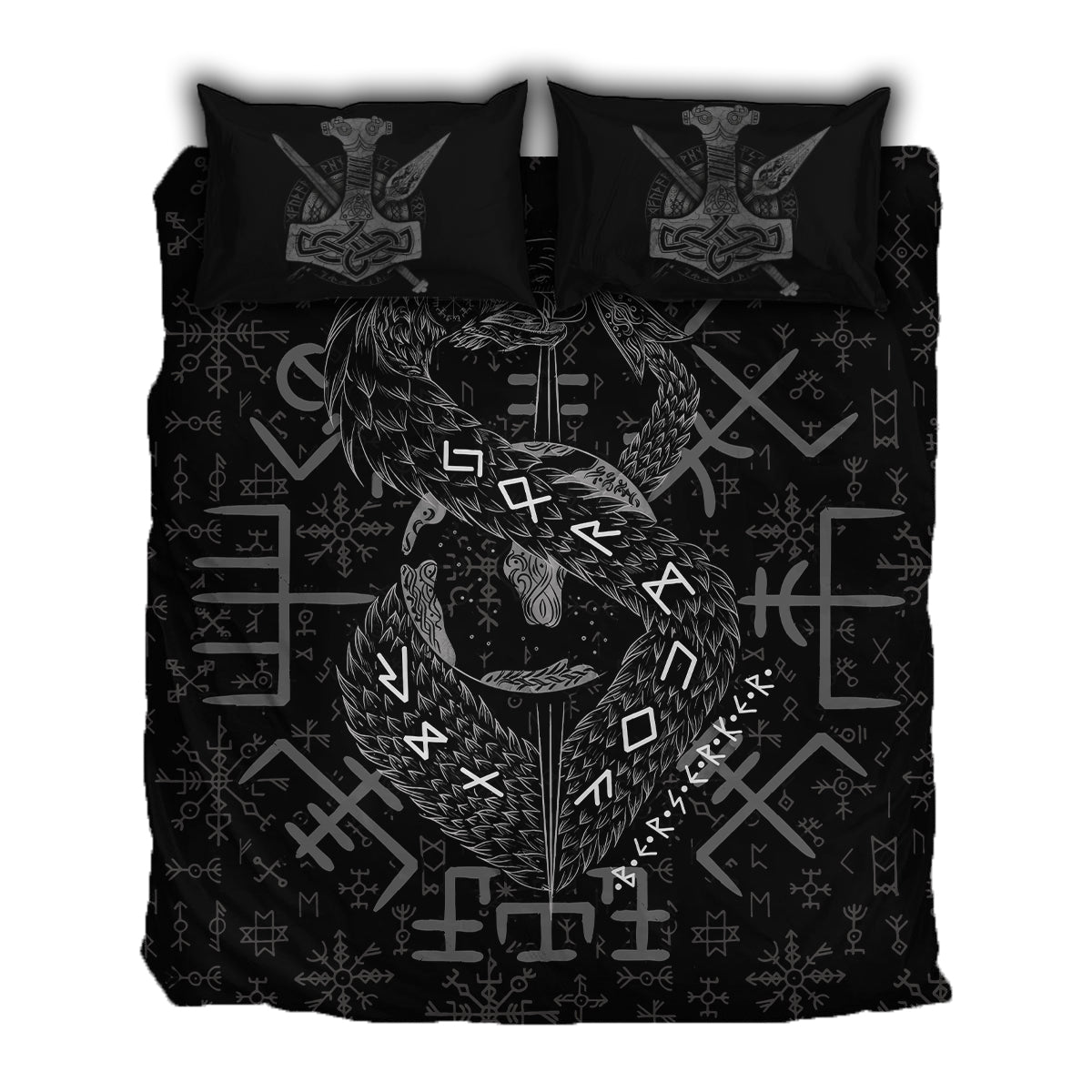 Jormungandr Berserker - Viking Duvet Cover