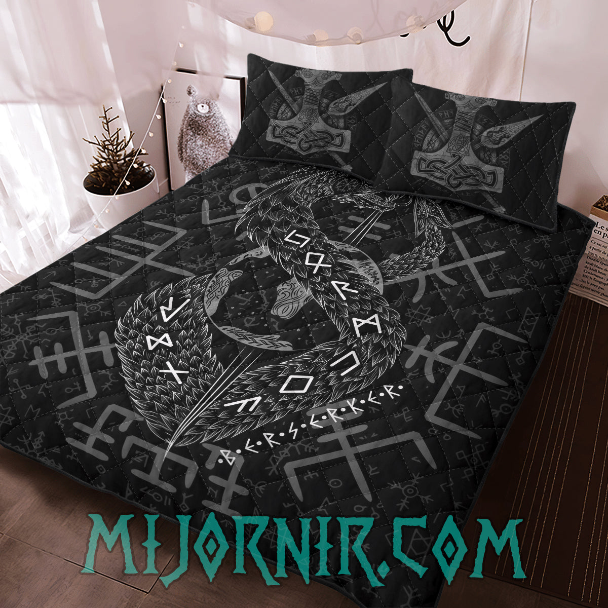 Jormungandr Berserker - Viking Quilt Set