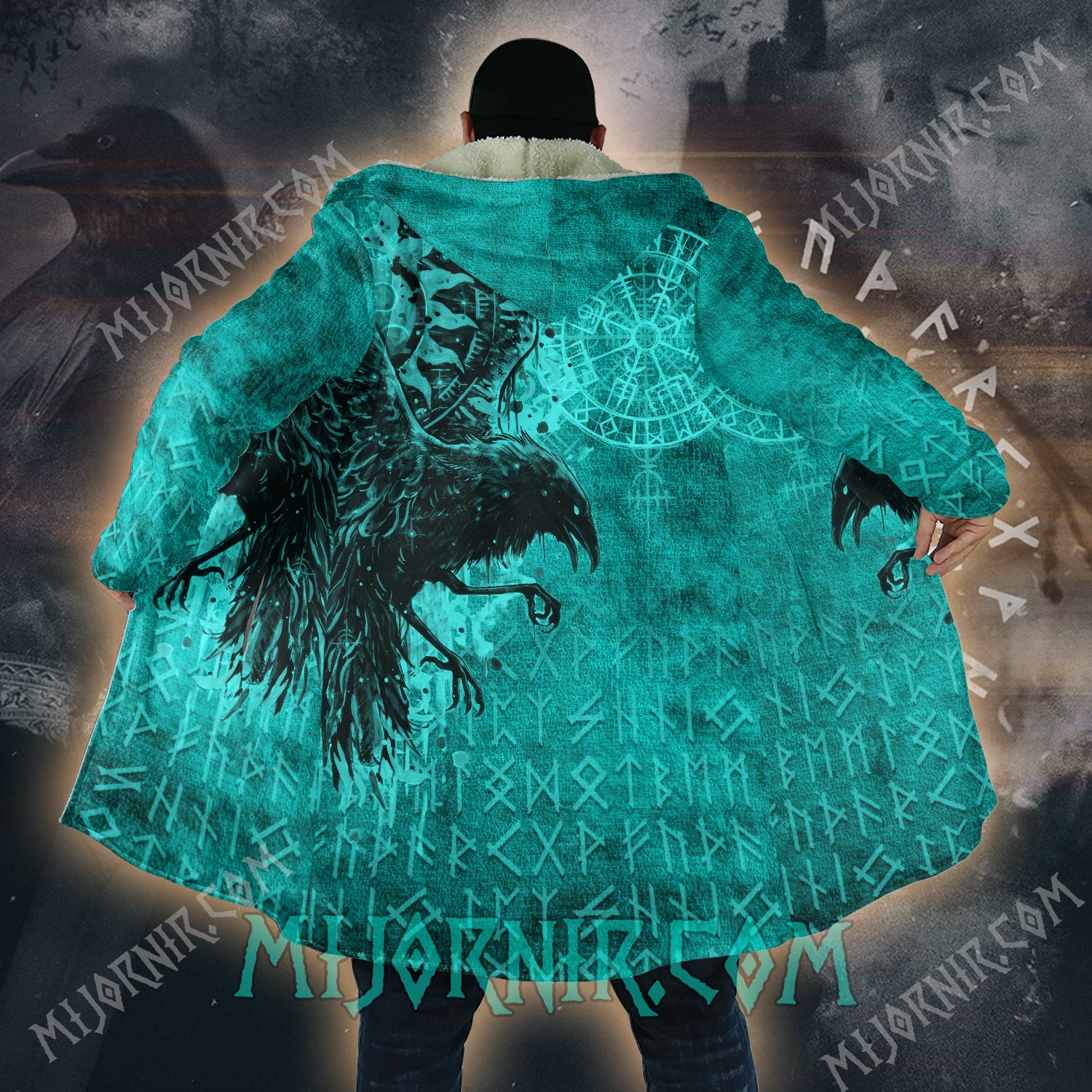 Raven of Odin - Viking Hooded Cloak