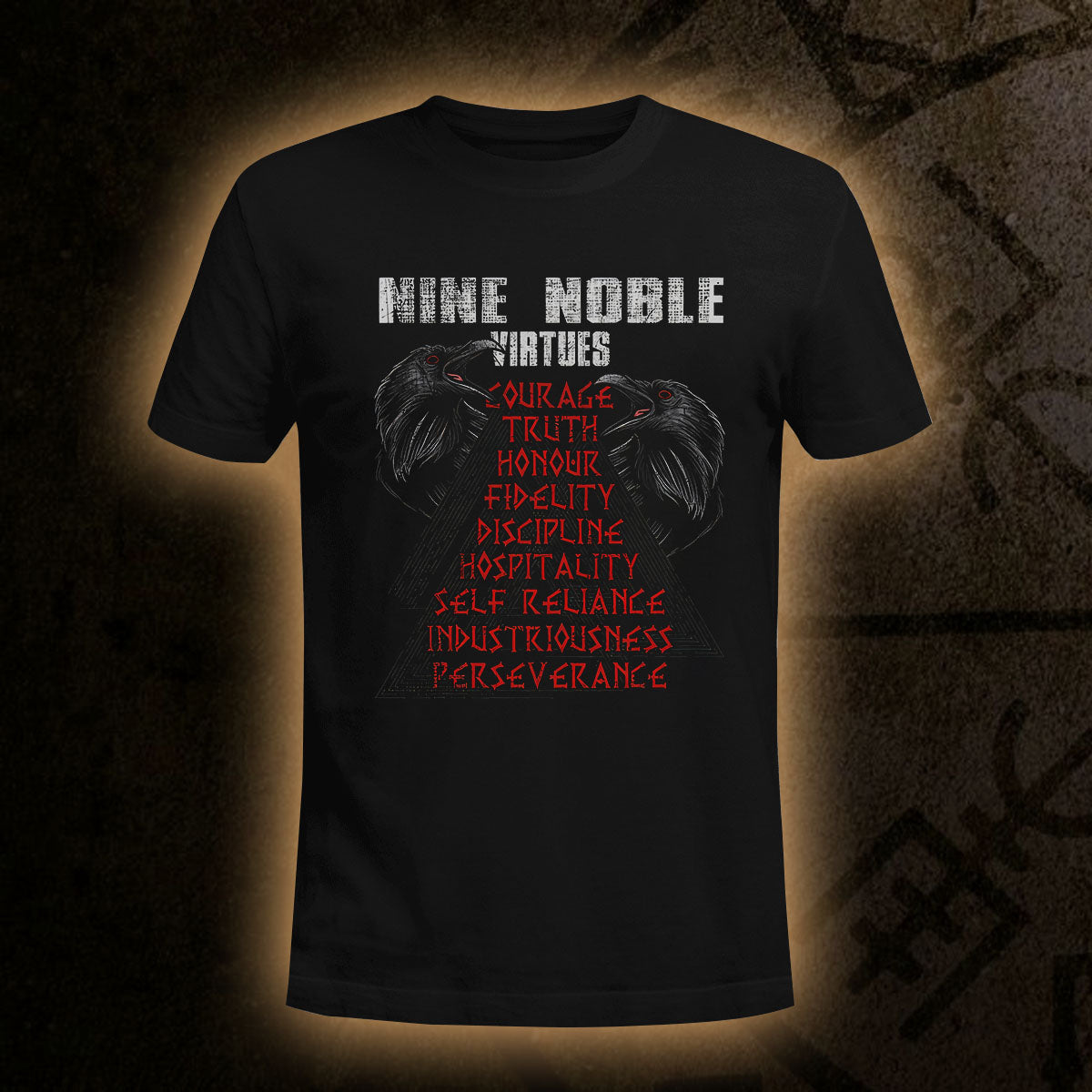 Nine Noble Virtues Viking T Shirt