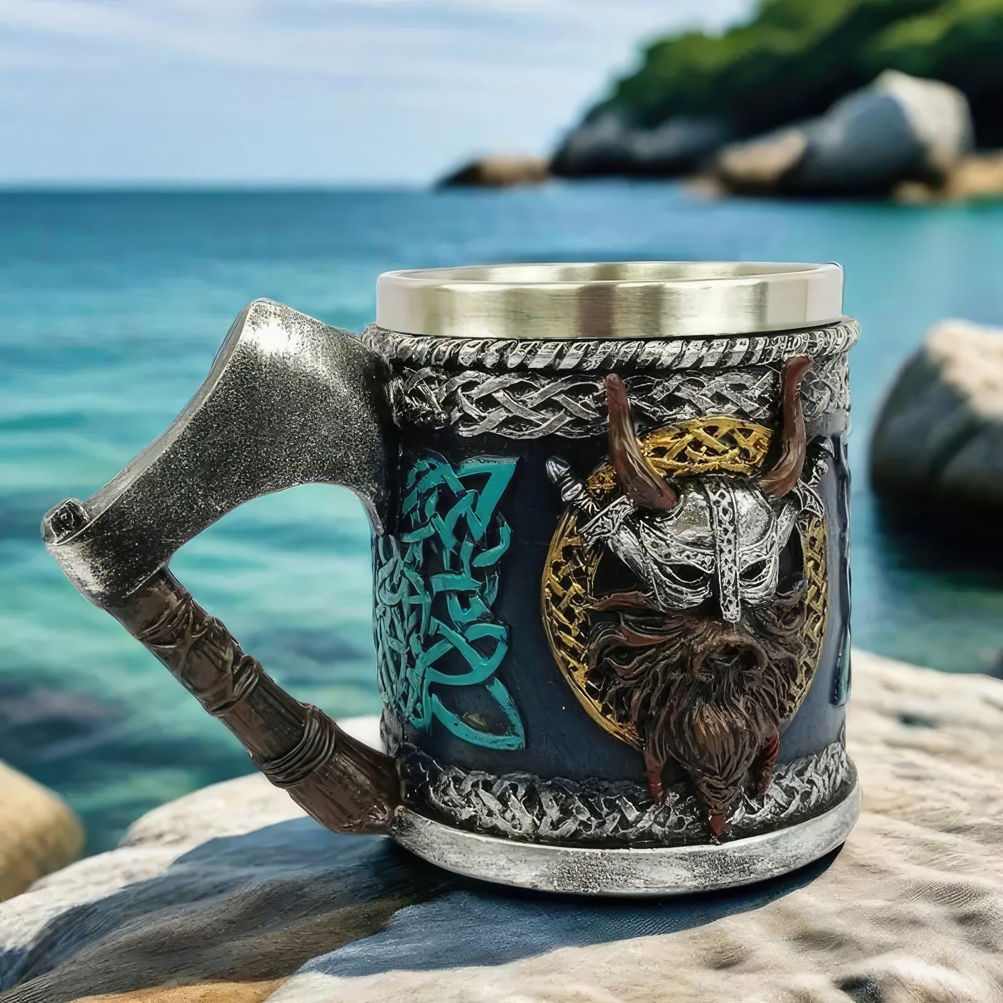 Viking Warrior Collectible Beer Mug