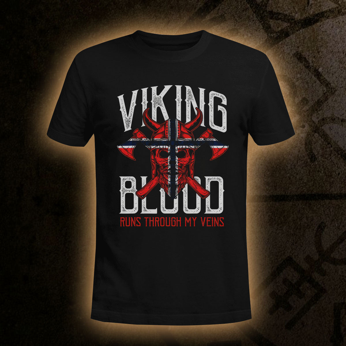 Viking Blood Skull   Viking T Shirt