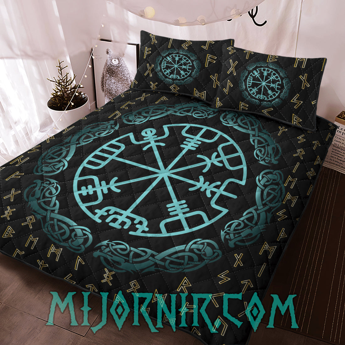 Vegvisir Protection - Viking Quilt Set