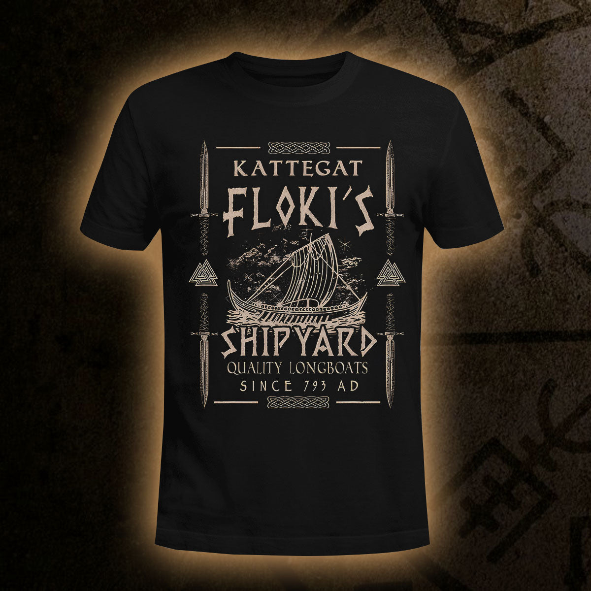 Flokis Shipyard Kattegat Viking T Shirt