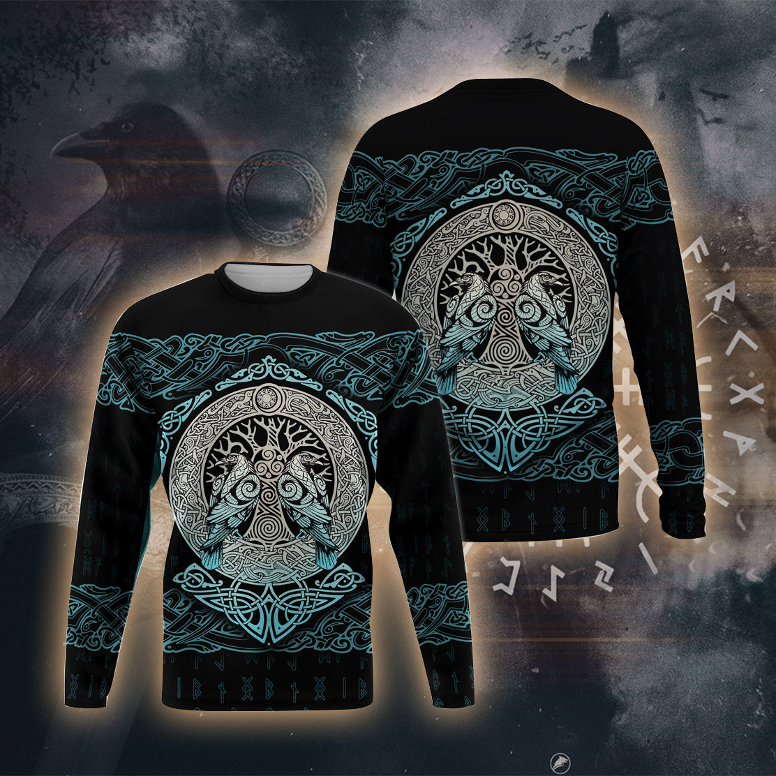 Mystic Norse Tree 3D Printed T-shirt - Long Sleeves - Hoodie - Zip Hoodie