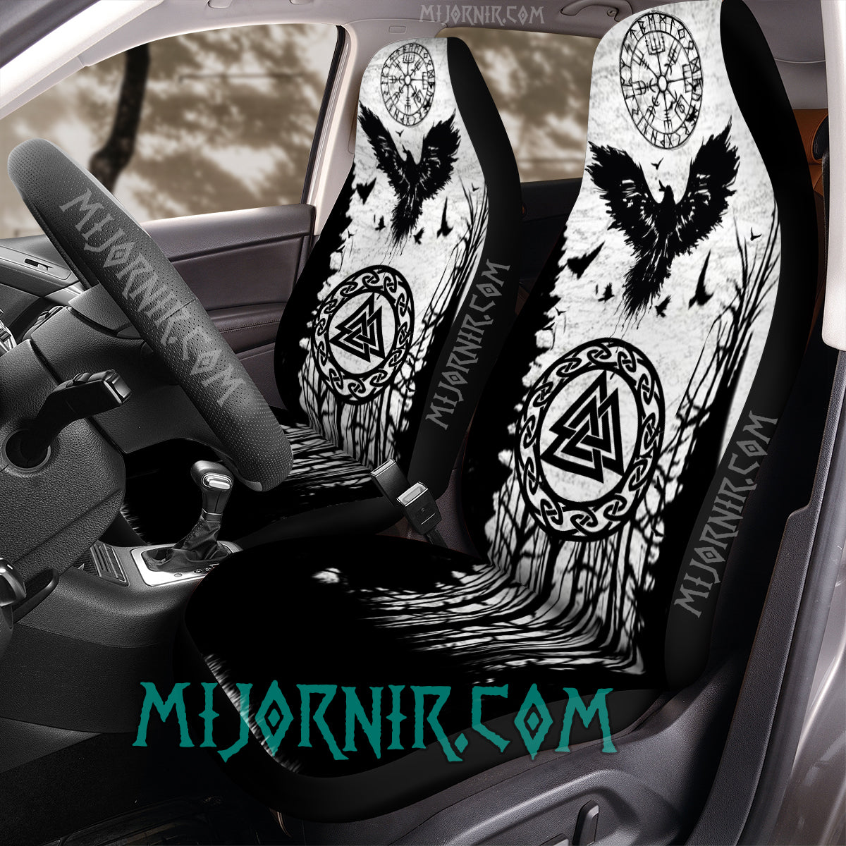 Mijonir Raven's Flight - Viking Car Seat Cover