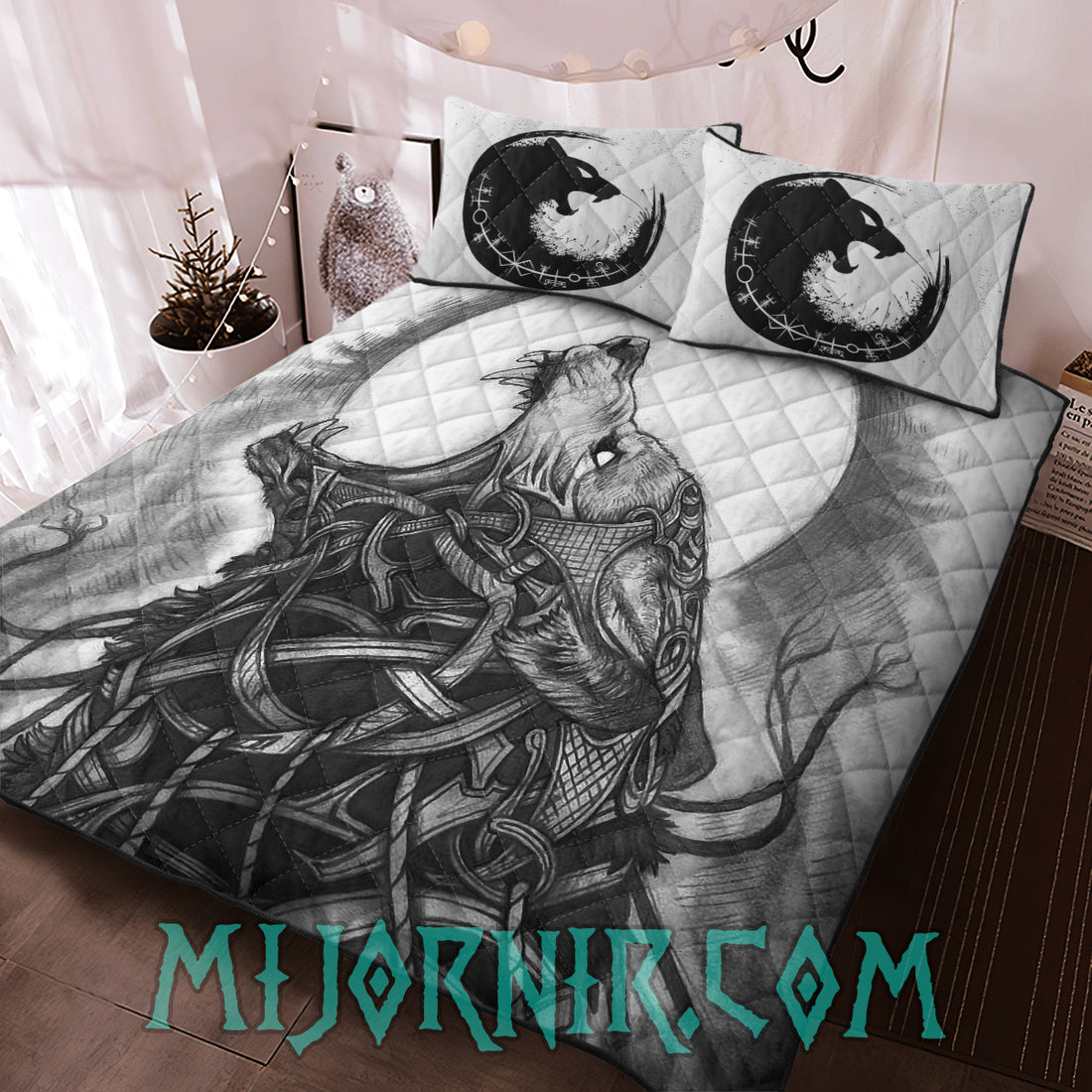 Fenrir's Howl - Viking Quilt Set