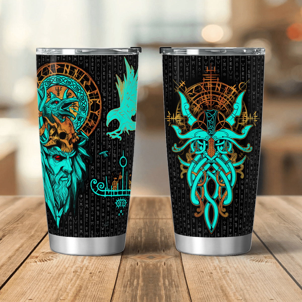 Odin's Mystic Voyage - Viking Tumbler