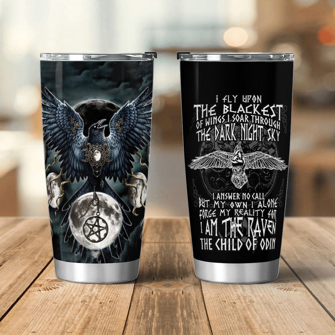 Mystic Raven Viking Tumbler