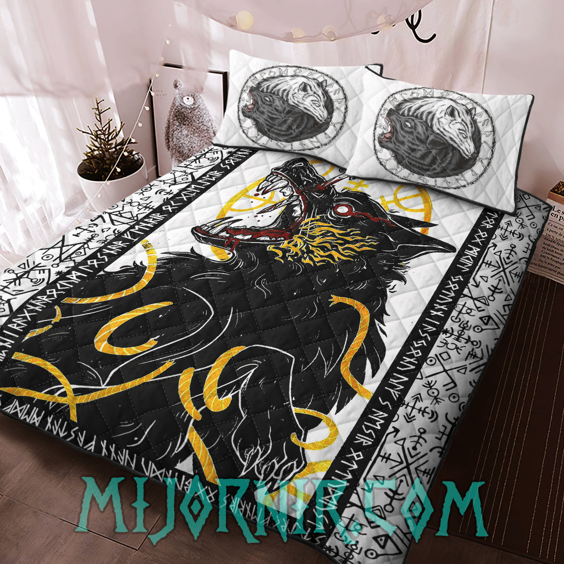 Ragnarok Wolf - Viking Quilt Set