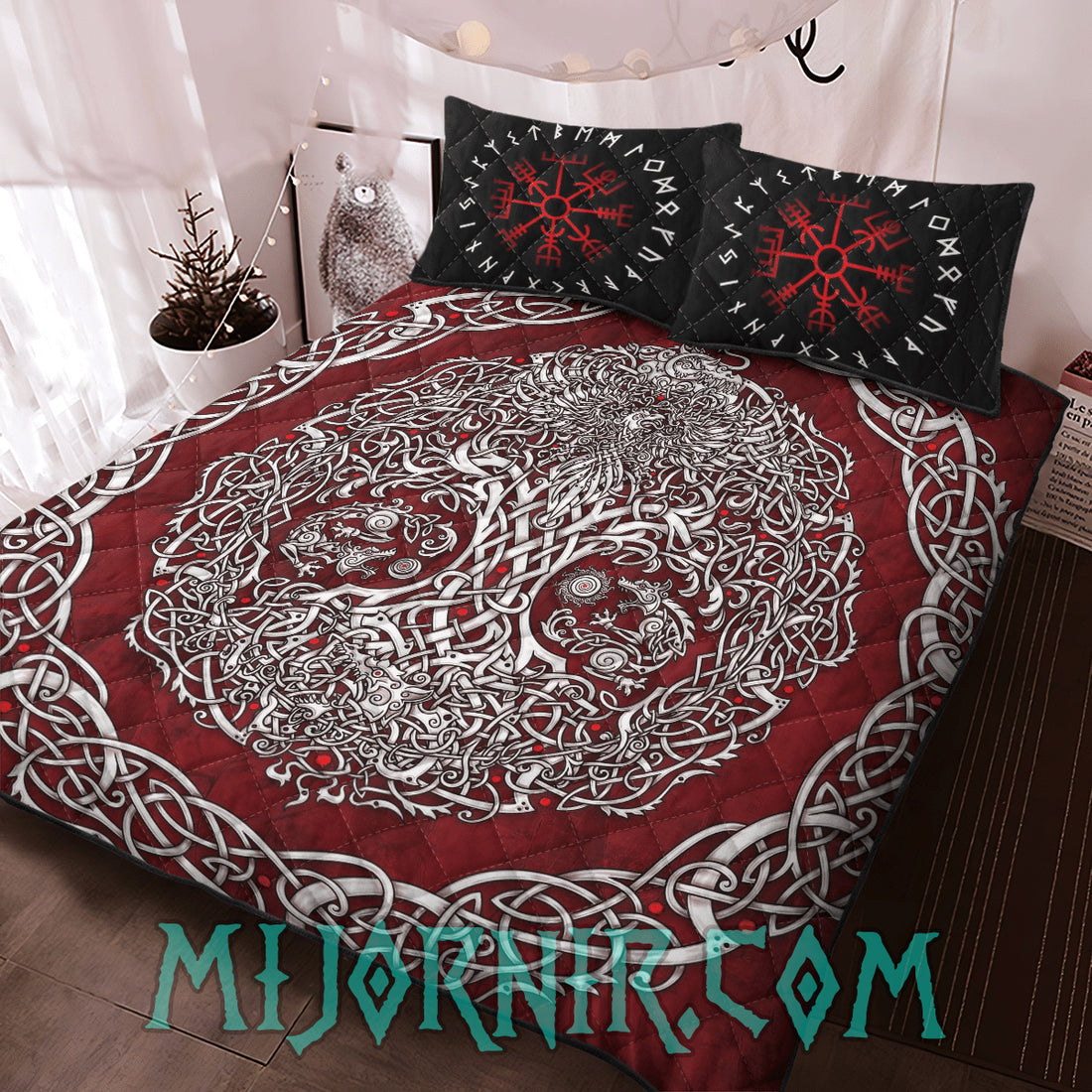 Yggdrasil Wisdom - Viking Quilt Set