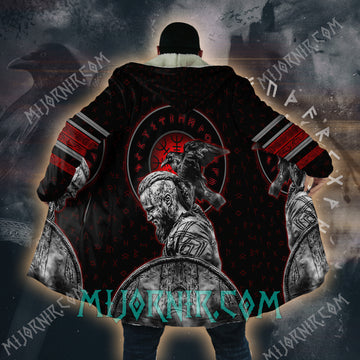 Warrior of the Raven Clan - Viking Hooded Cloak