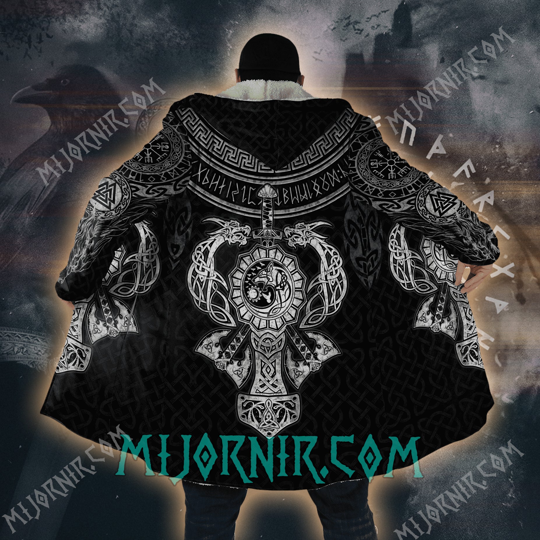 Fangs of Fenrir - Viking Hooded Cloak