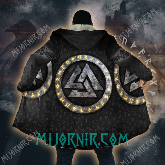 Valknut of Odin - Viking Hooded Cloak