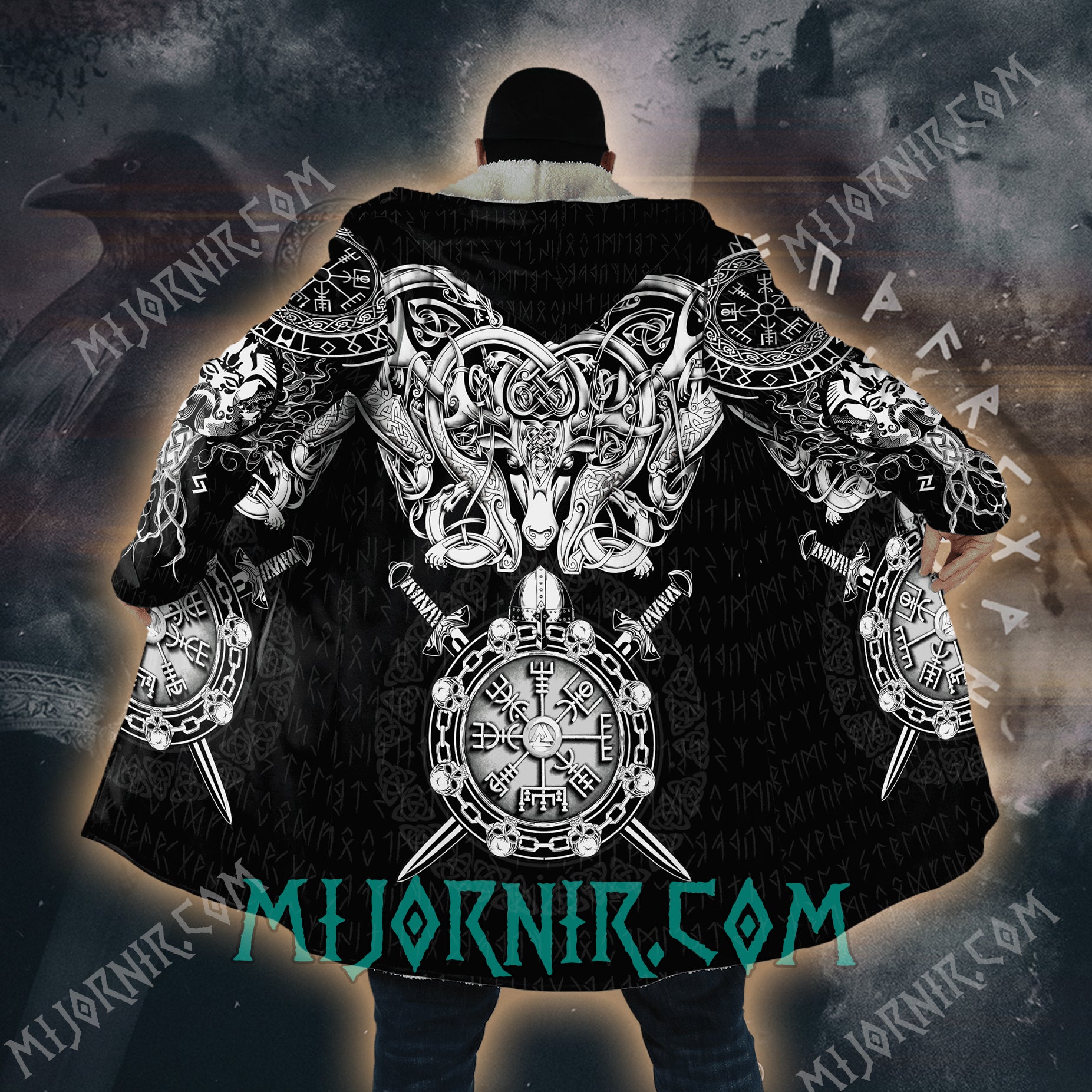 Ram of Asgard - Viking Hooded Cloak