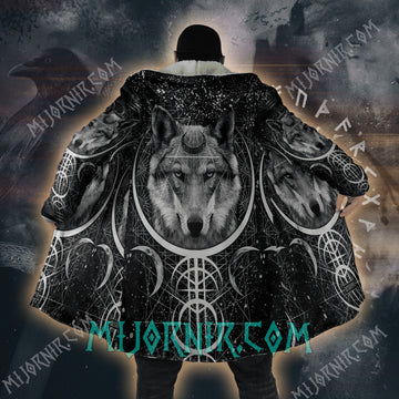 Spirit of the Wolf - Viking Hooded Cloak