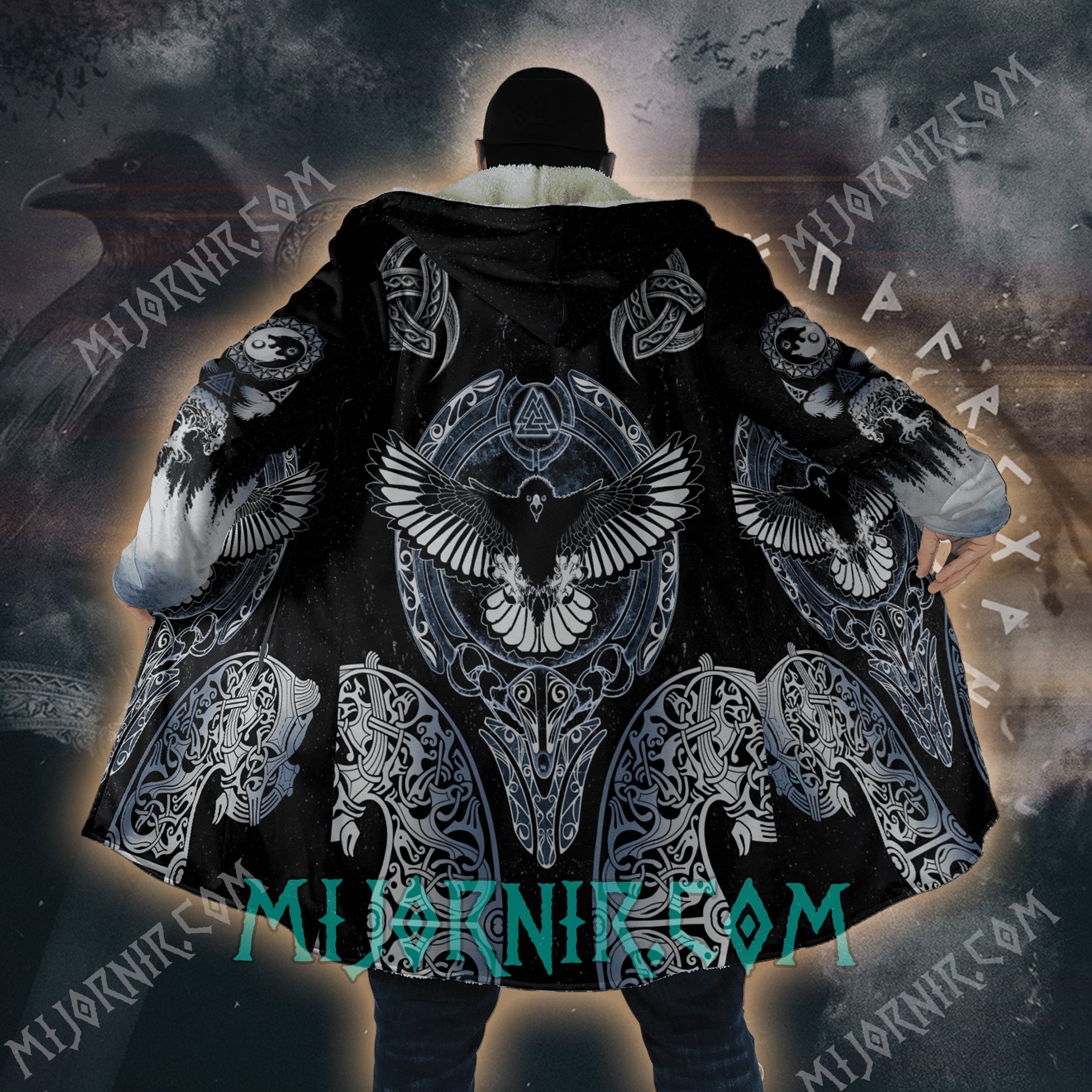 Wings of Valhalla - Viking Hooded Cloak