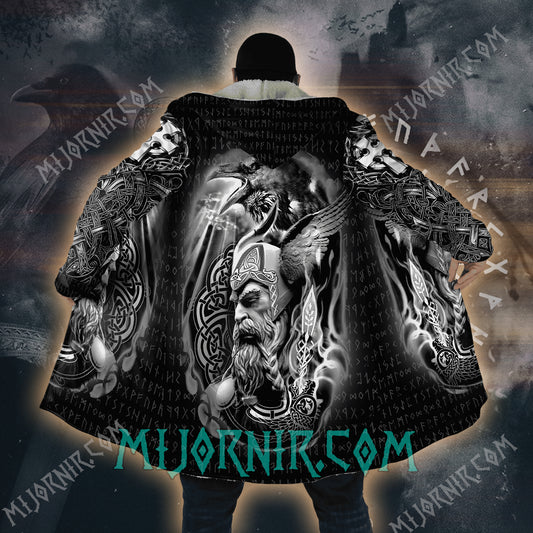 Odin's Wisdom - Viking Hooded Cloak