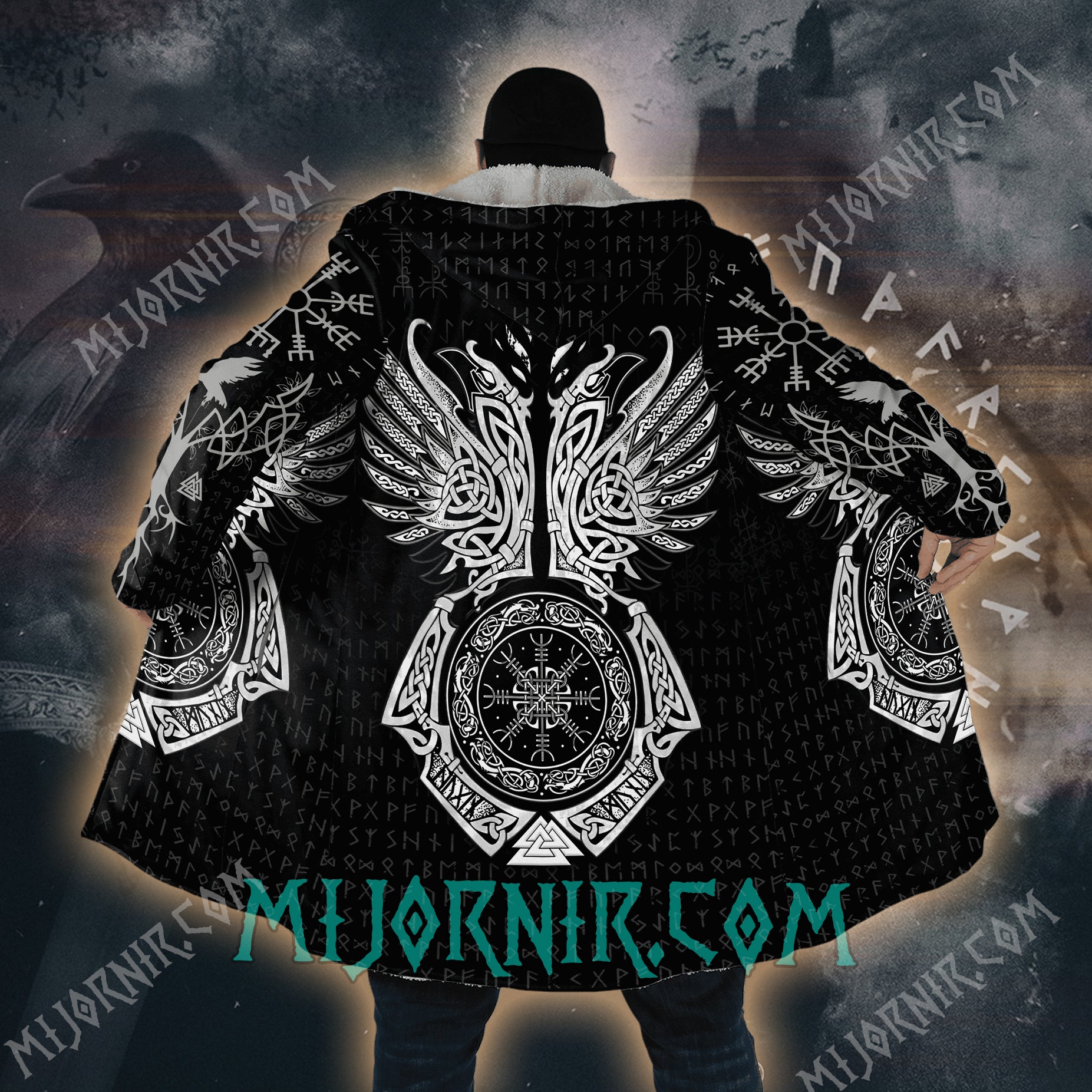 Wings of Valhalla - Viking Hooded Cloak