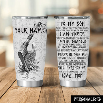 Mijonir Personalized Viking Son Tumbler