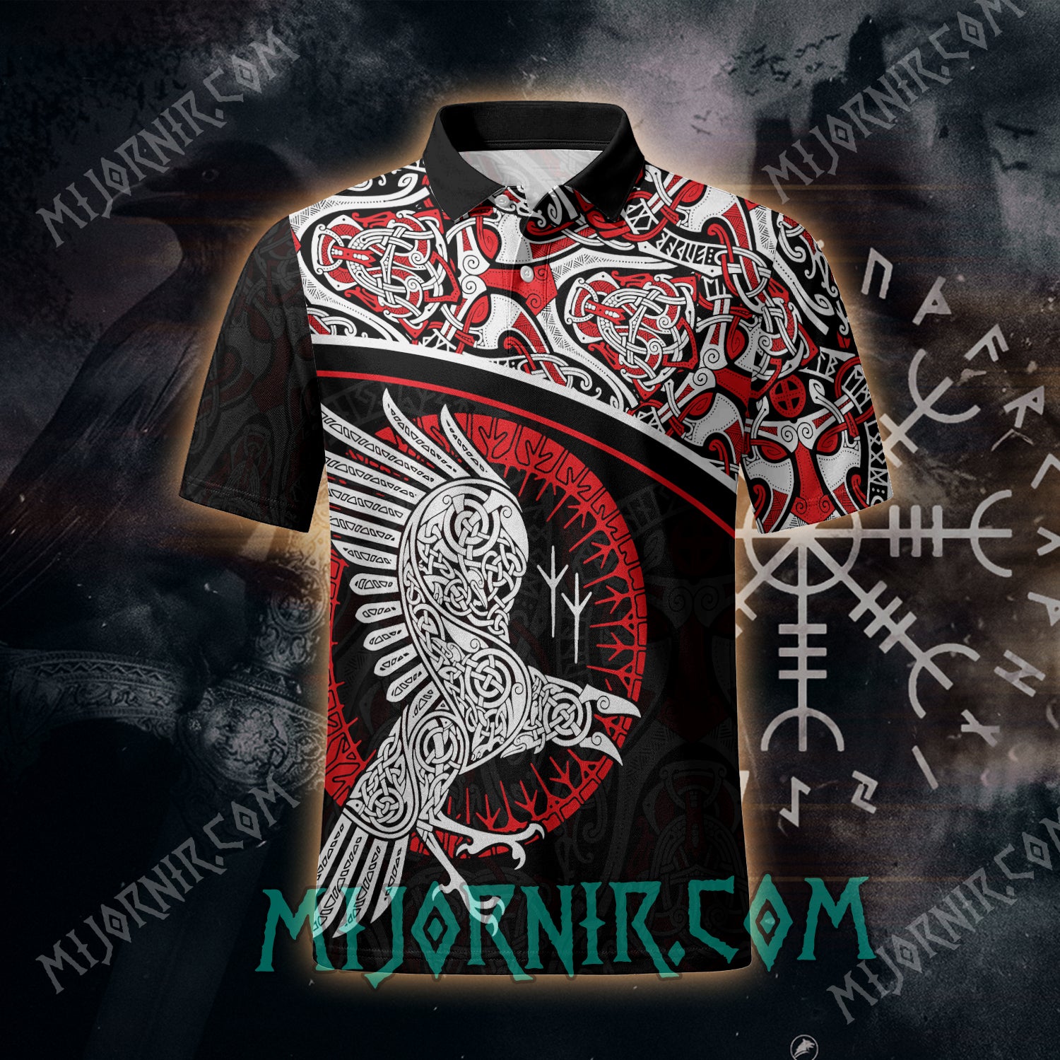 Raven of Valhalla Polo Shirt