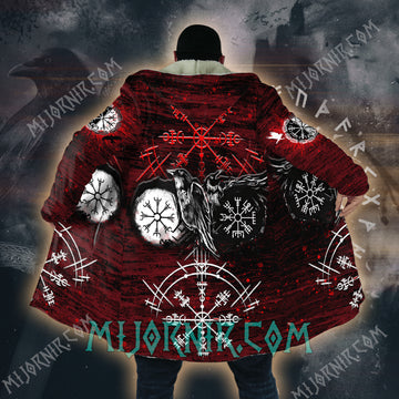 Ravens of Ragnarok - Viking Hooded Cloak