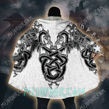 Dragons of Valhalla - Viking Hooded Cloak