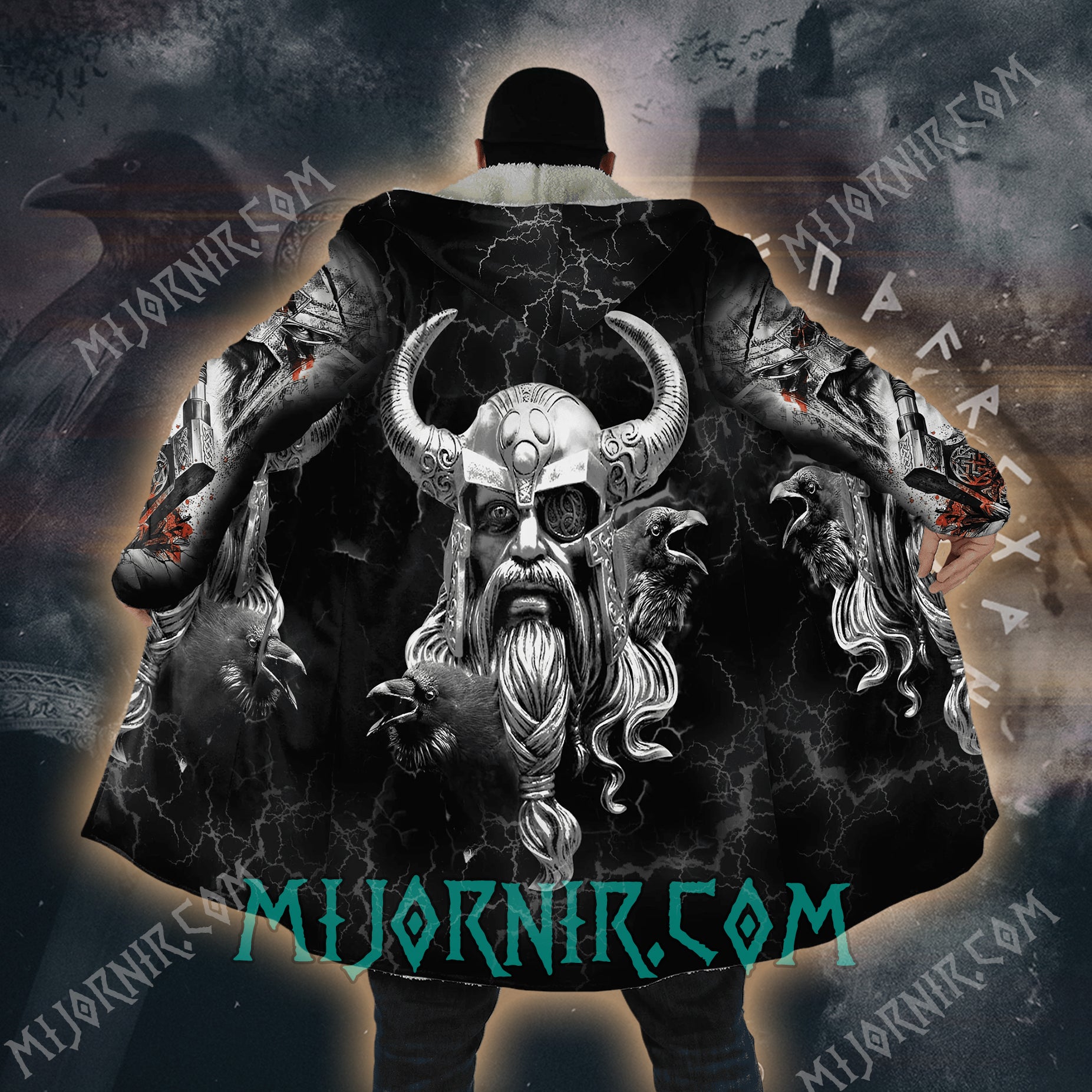 Stormbringer of Asgard - Viking Hooded Cloak