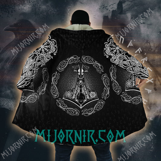 Mjolnir’s Might - Viking Hooded Cloak