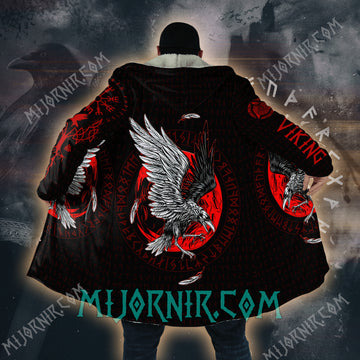 Odin's Raven Flight - Viking Hooded Cloak