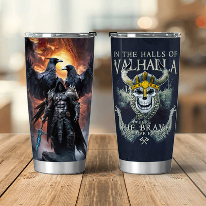 Valhalla Raven Warrior Tumbler