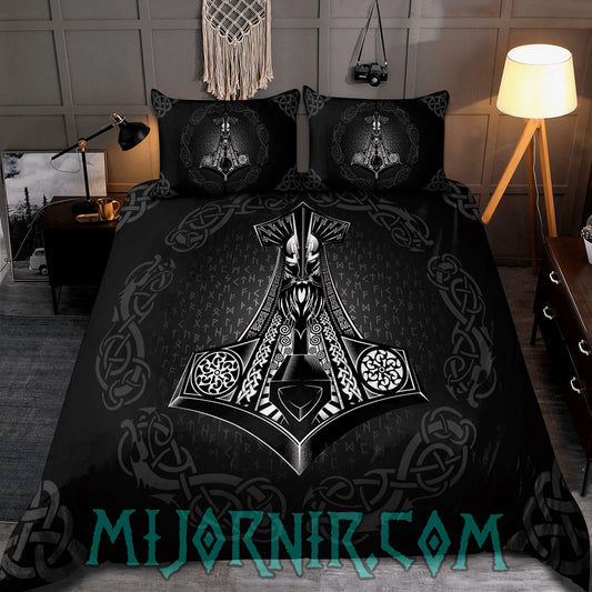 Mjölnir's Might - Viking Duvet Cover