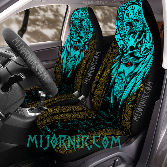 Odin's Gaze Runes - Viking Car Seat Cover