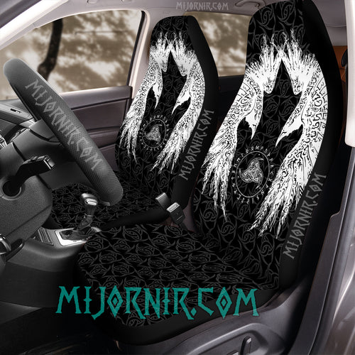 Huginn And Muninn - Viking Car Seat Cover