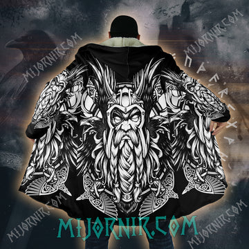 Odin's Watchful Eye - Viking Hooded Cloak