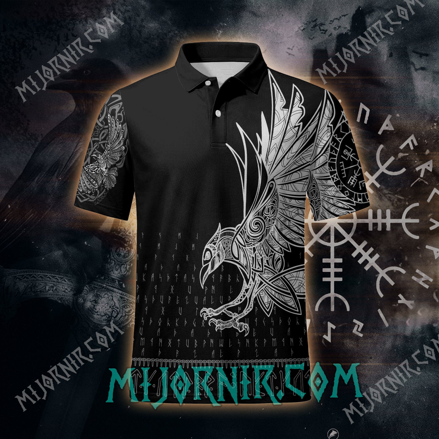 Nordic Raven - Viking Polo Shirt