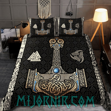 Mjölnir's Might - Viking Duvet Cover