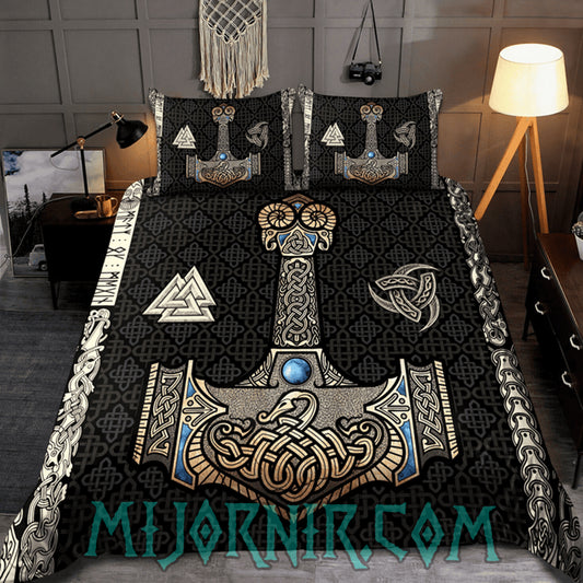 Mjölnir's Might - Viking Duvet Cover