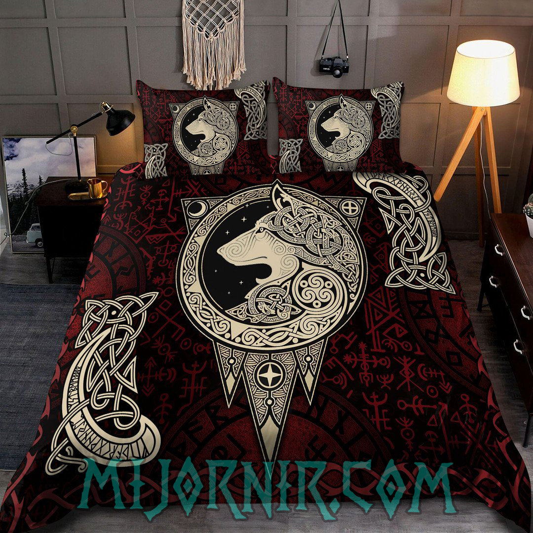 Fenrir's Sigil - Viking Duvet Cover