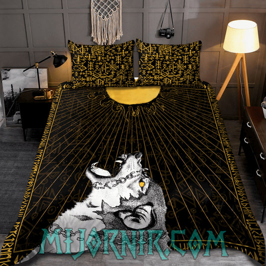 Fenrir Unleashed - Viking Duvet Cover