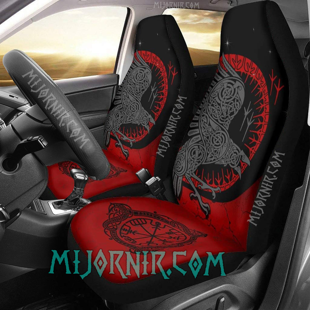 Raven's Oath  - Viking Car Seat Cover