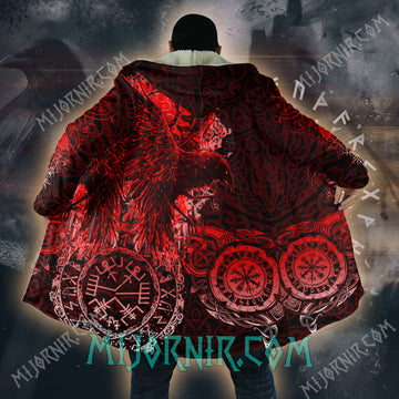 Raven of Vengeance - Viking Hooded Cloak