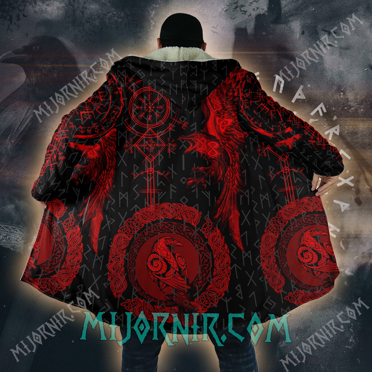 Huginn & Muninn - Viking Hooded Cloak