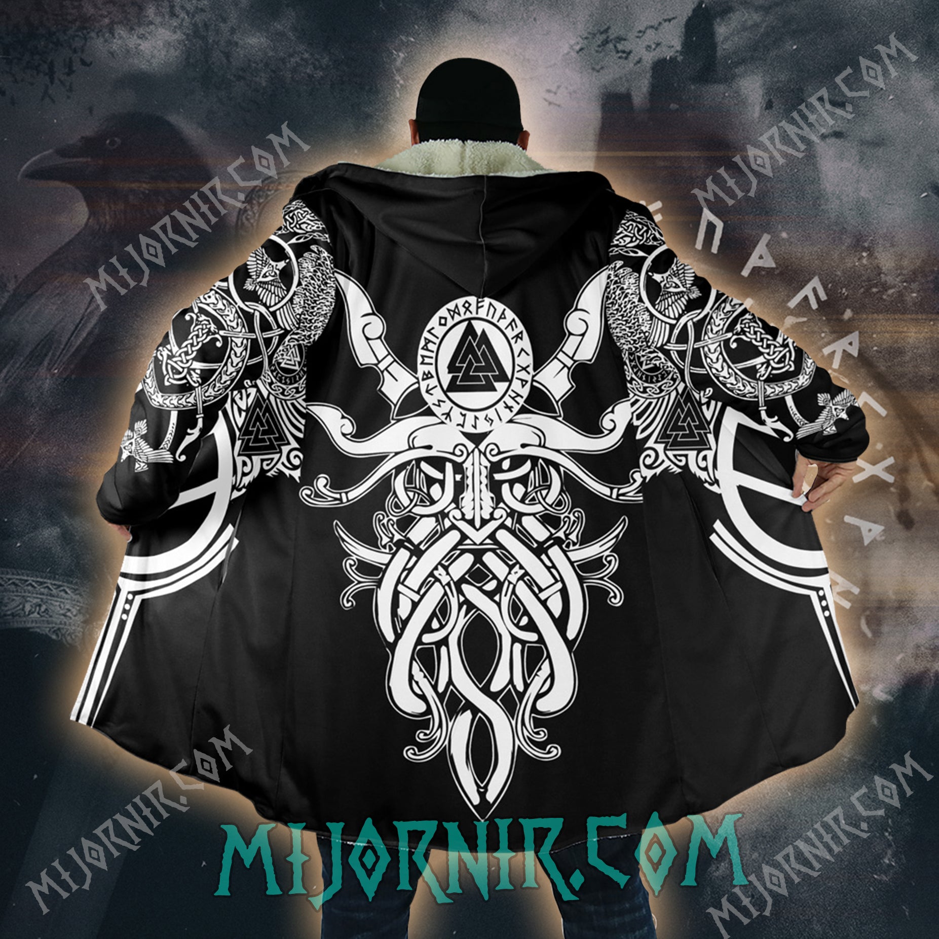 Odin's Battle Call - Viking Hooded Cloak