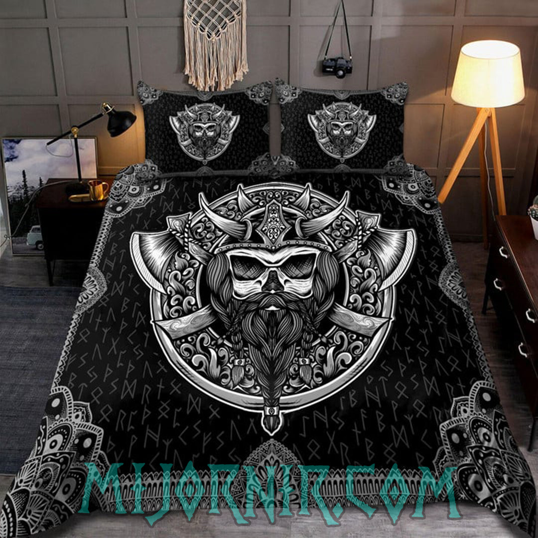 Viking Skull King - Viking Duvet Cover